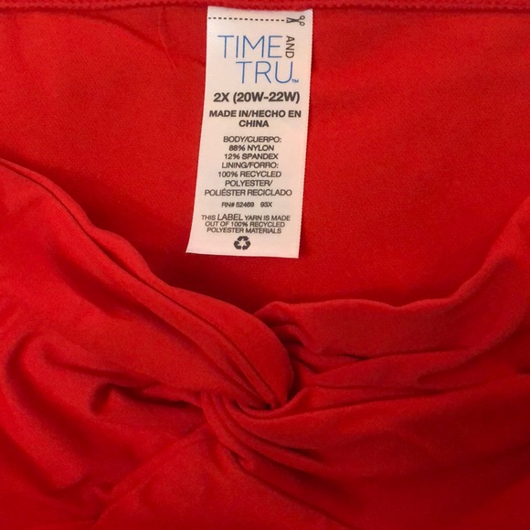 NWT Plus Size 2X Swim High Waist Bikini Bottom - Picture 9 of 12